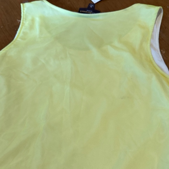 Sequin Yellow Tank Top Dana BUCHMAN size OX - Picture 13 of 17